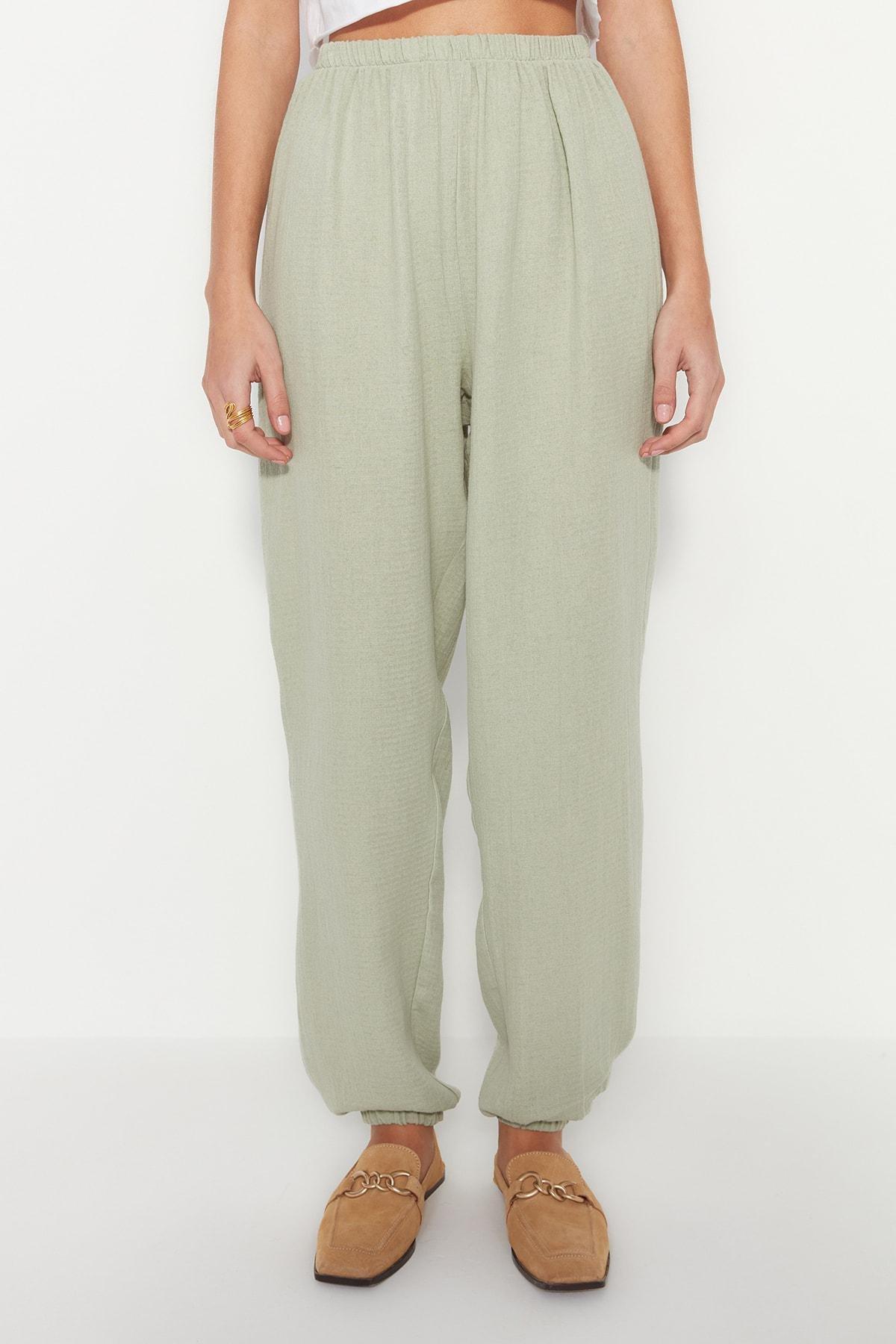 Khaki Joggers Pants, , large image number 2