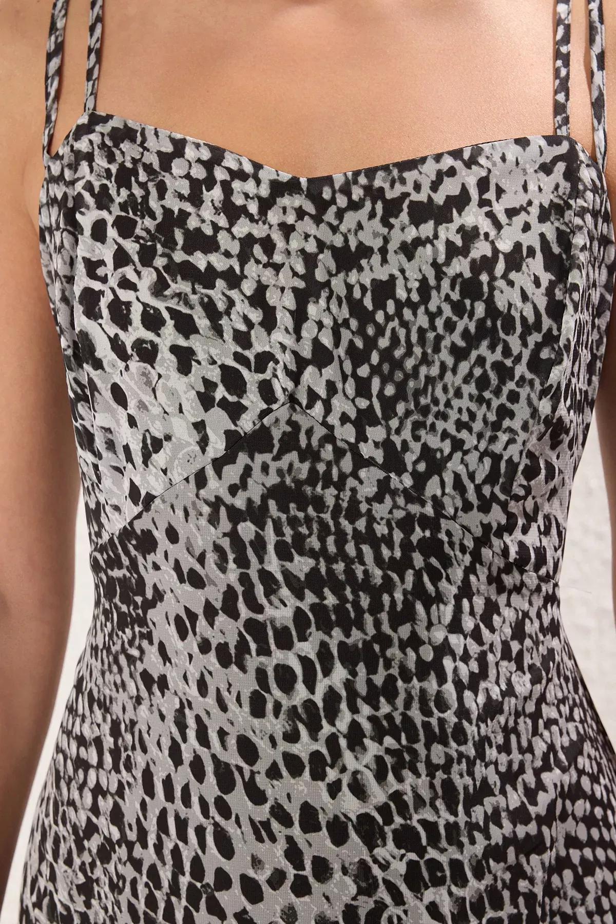 Black Ethnic Maxi Dress, , large image number 2
