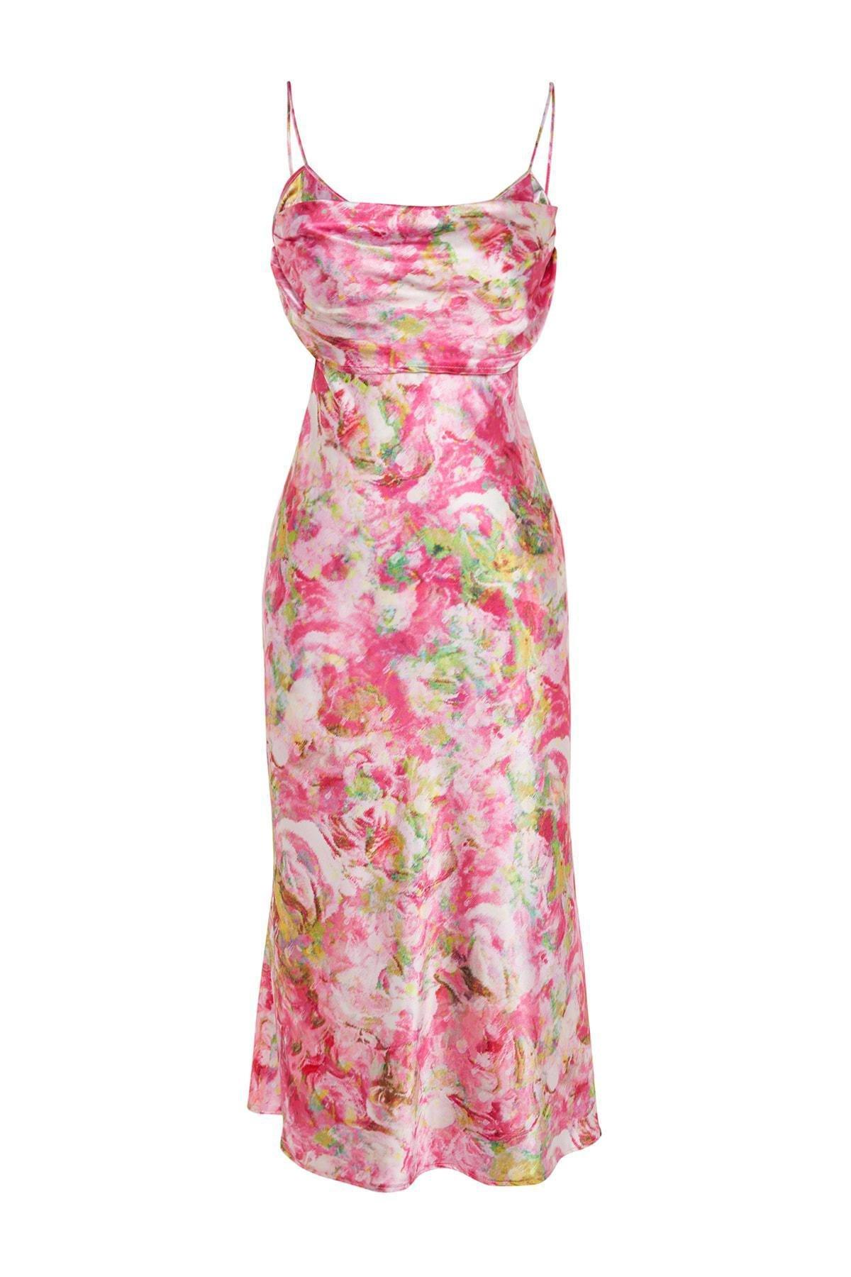 Multicolour Floral Shift Dress, , large image number 5