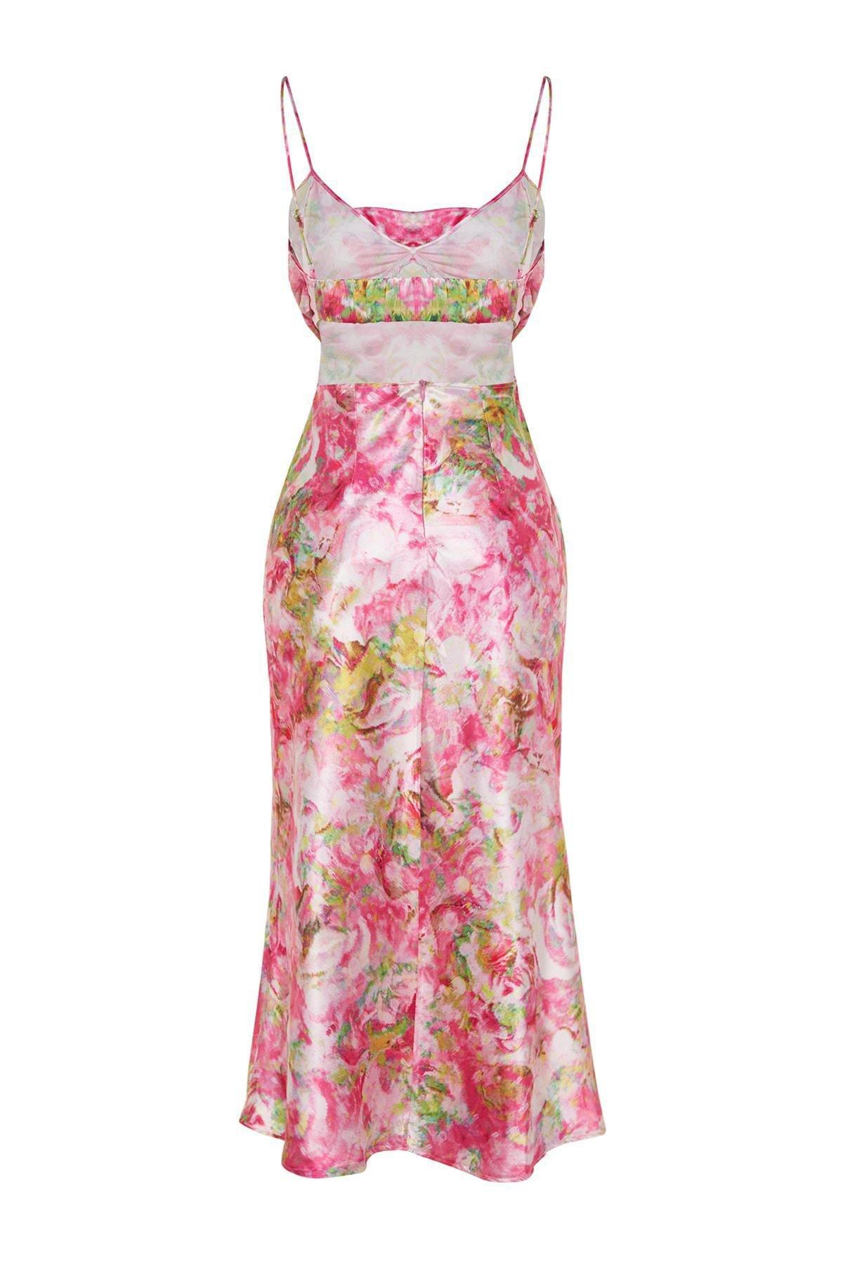 Multicolour Floral Shift Dress, , large image number 7