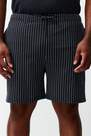 Trendyol - Navy Plain Plus Size Pajama Set