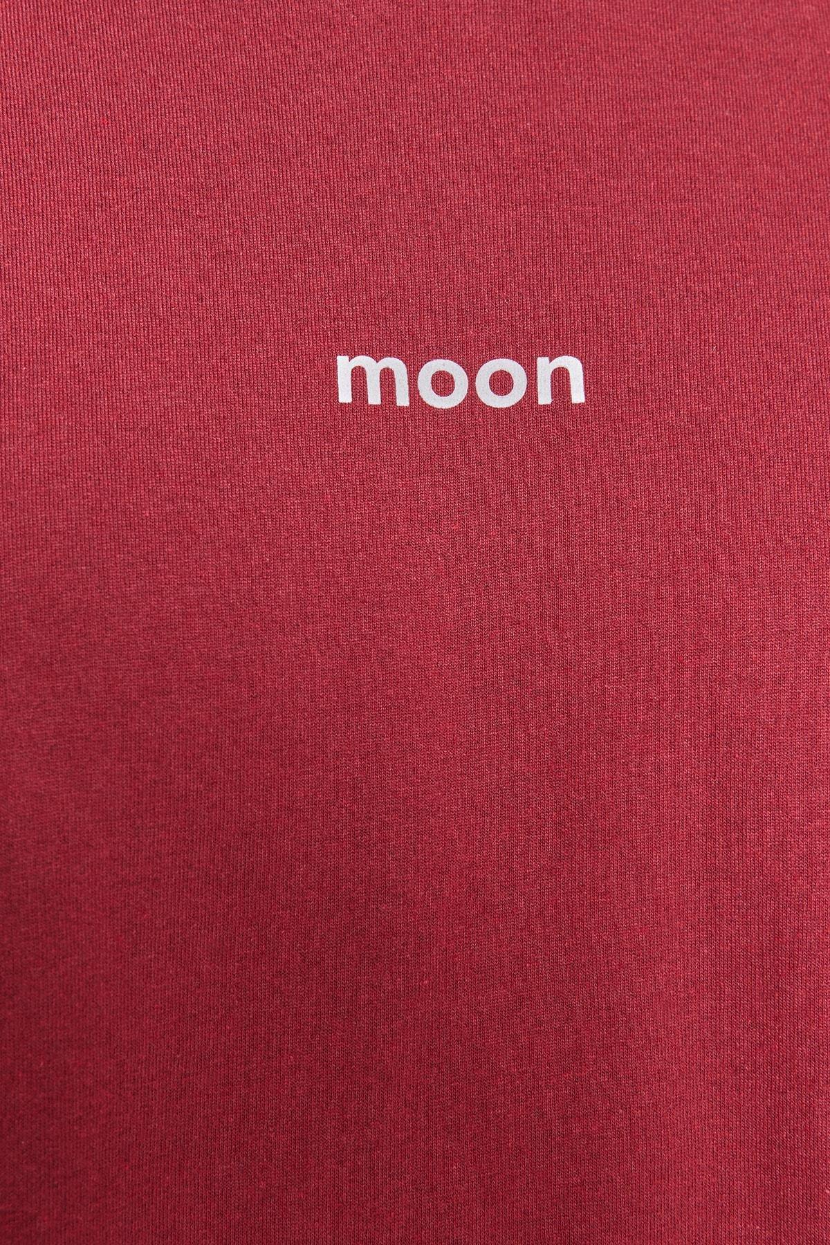 Burgundy Plain Plus Size Pajama Set, Burgundy, large image number 2