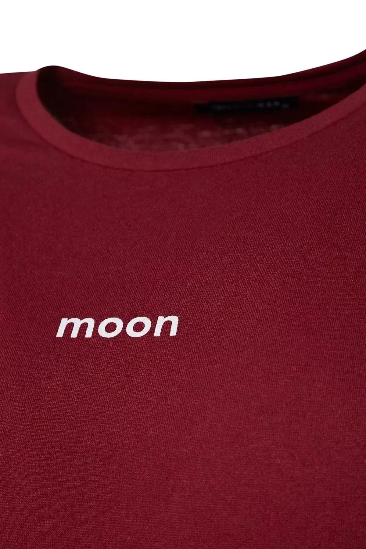 طقم بيجاما سادة للمقاسات الكبيرة، برغندي, Burgundy, large image number 13