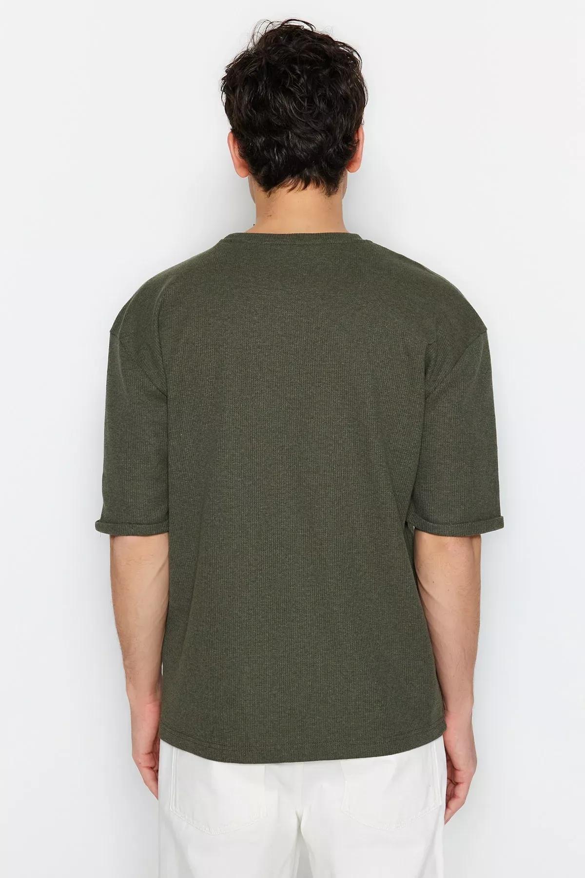 Khaki Relaxed T-Shirt, Khaki, large image number 2