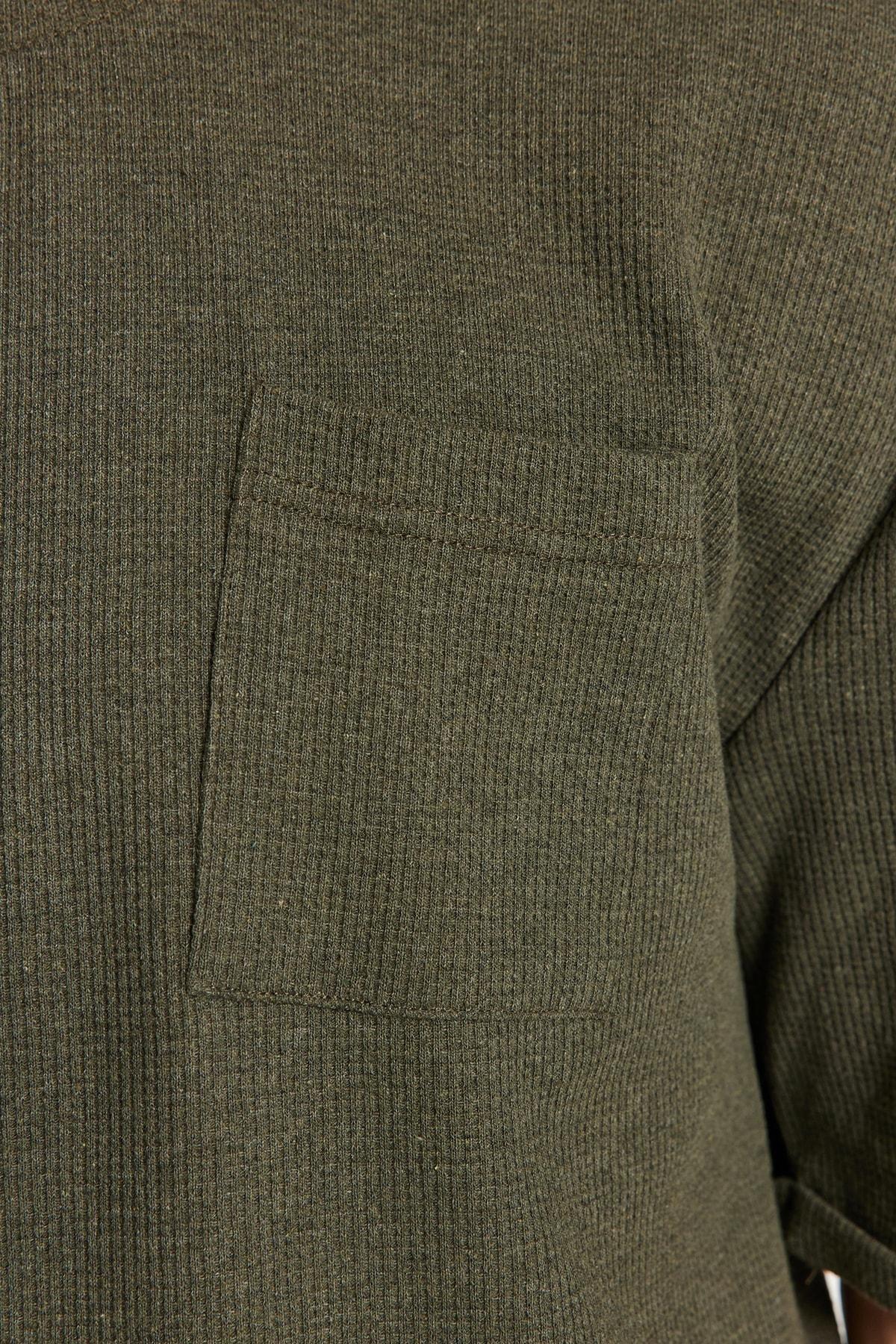 Khaki Relaxed T-Shirt, , large image number 4