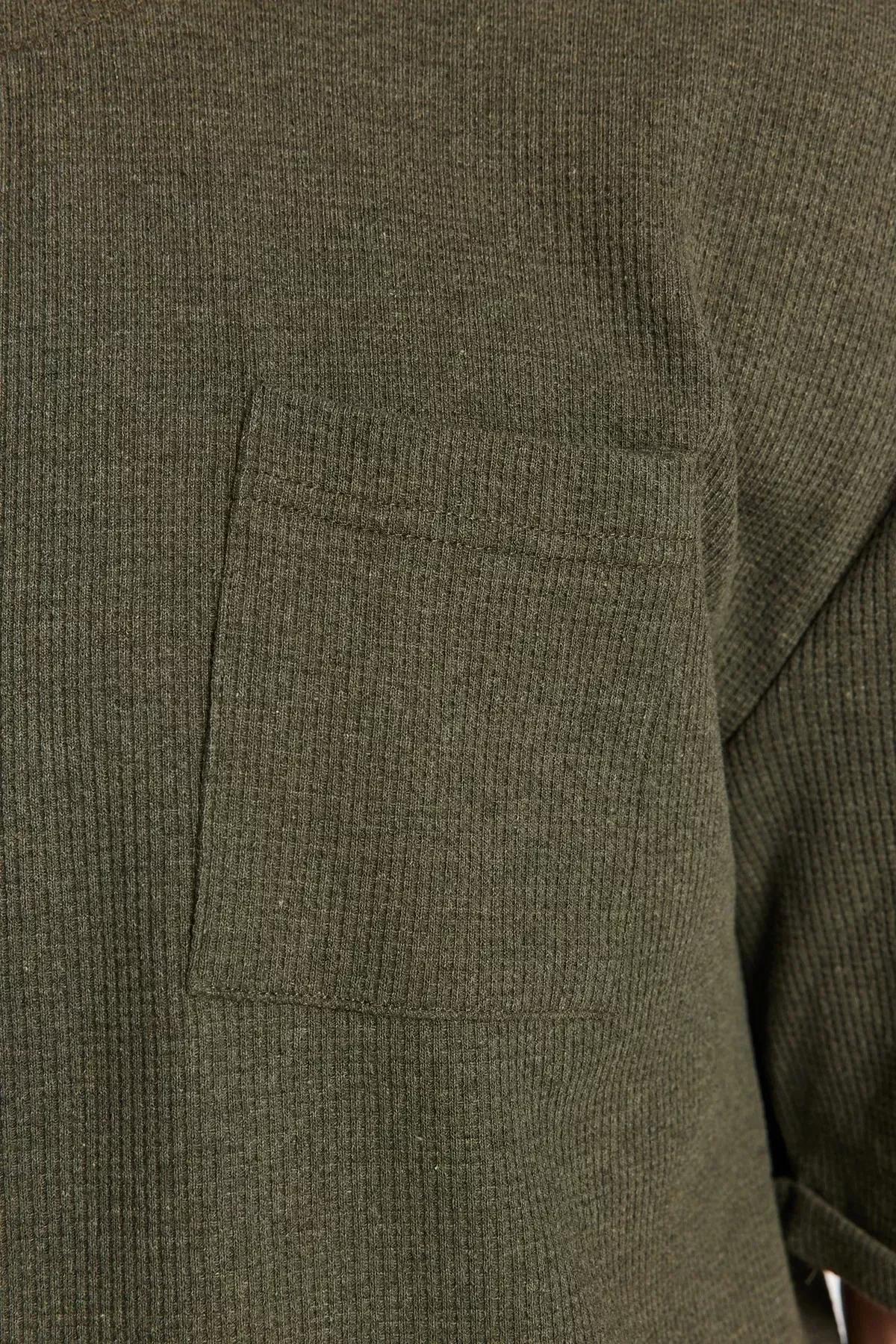 Khaki Relaxed T-Shirt, Khaki, large image number 6