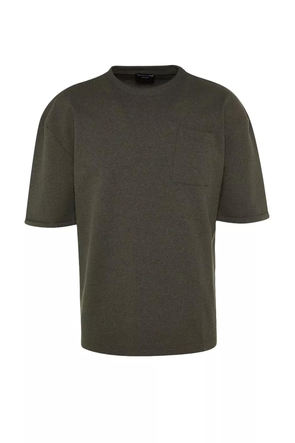 Khaki Relaxed T-Shirt, Khaki, large image number 10