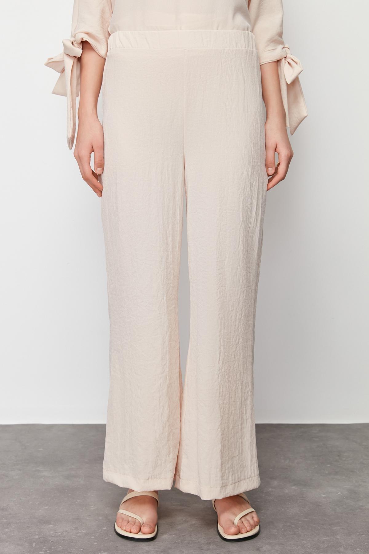 Beige Bat Sleeve Pants Suit, , large image number 5