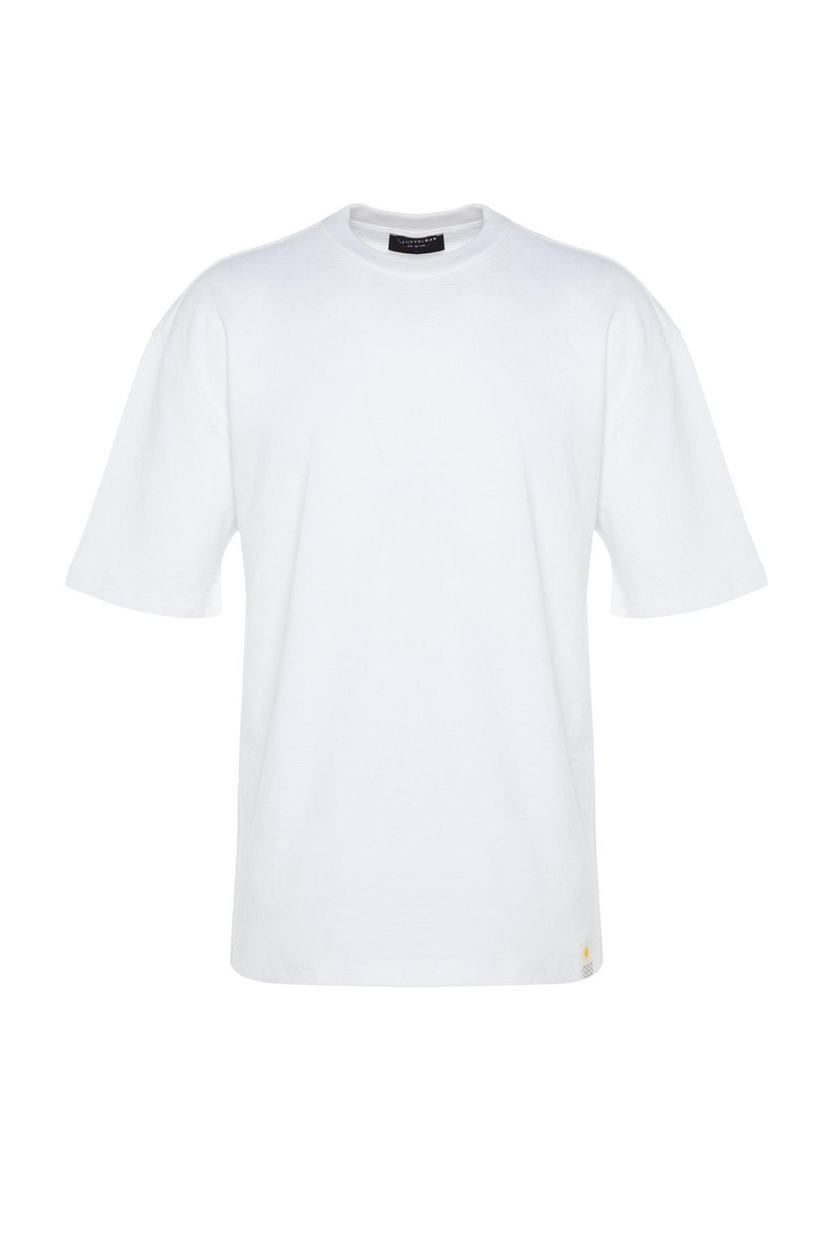 White Relaxed T-Shirt, , large image number 5
