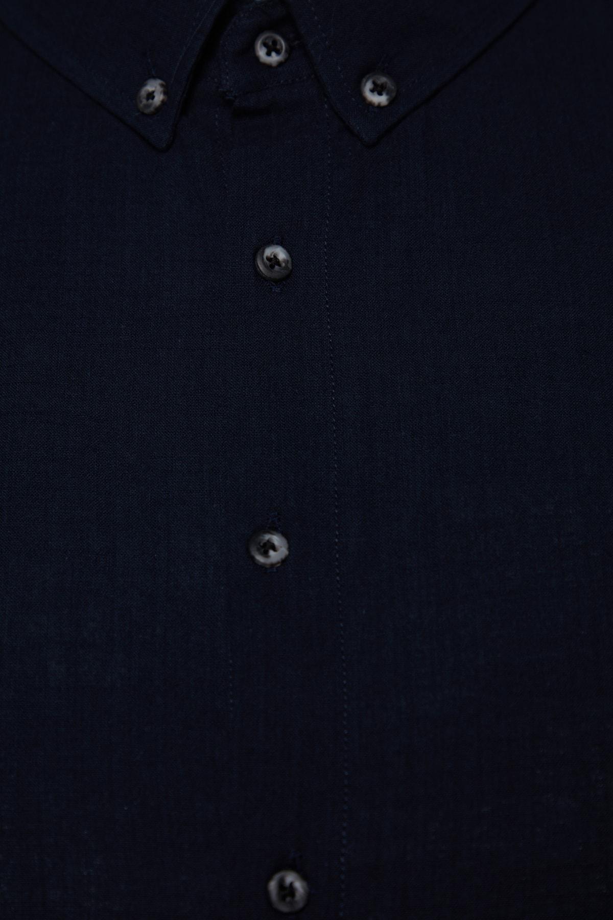 Navy Regular Plus Size Shirt, , large image number 6