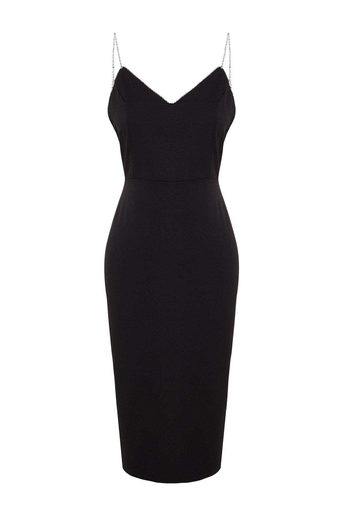 Black Bodycon Midi Dress, , large image number 6