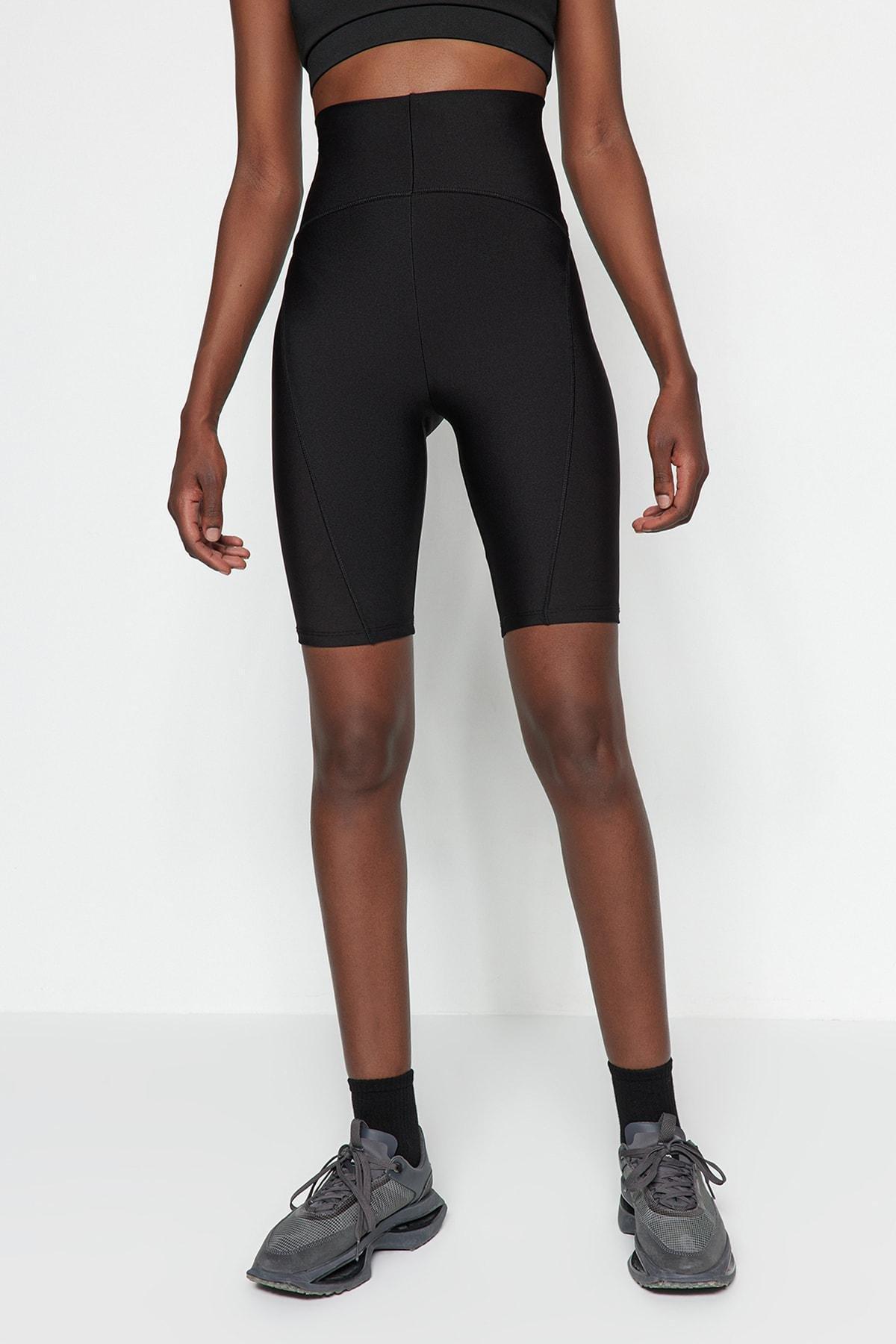 Black High Waist Sports Leggings, , large image number 1