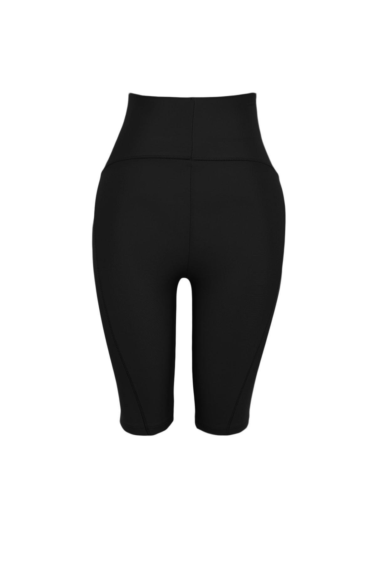 Black High Waist Sports Leggings, , large image number 6
