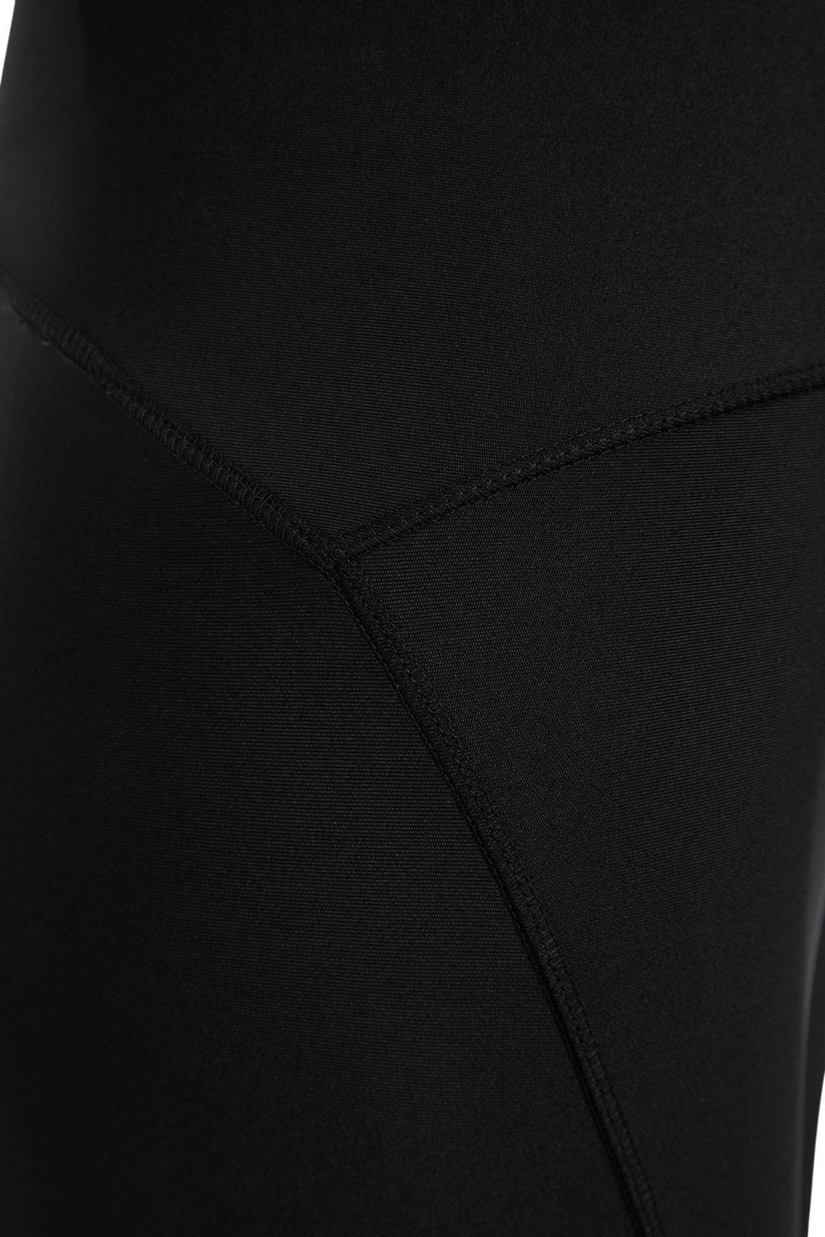 Black High Waist Sports Leggings, , large image number 7
