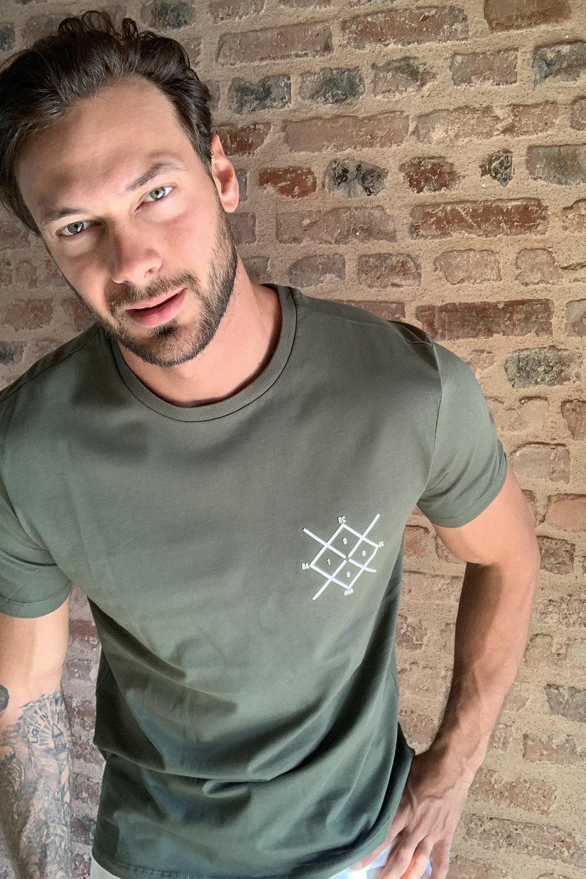 Green Regular Fit T-Shirt, Khaki, large image number 3