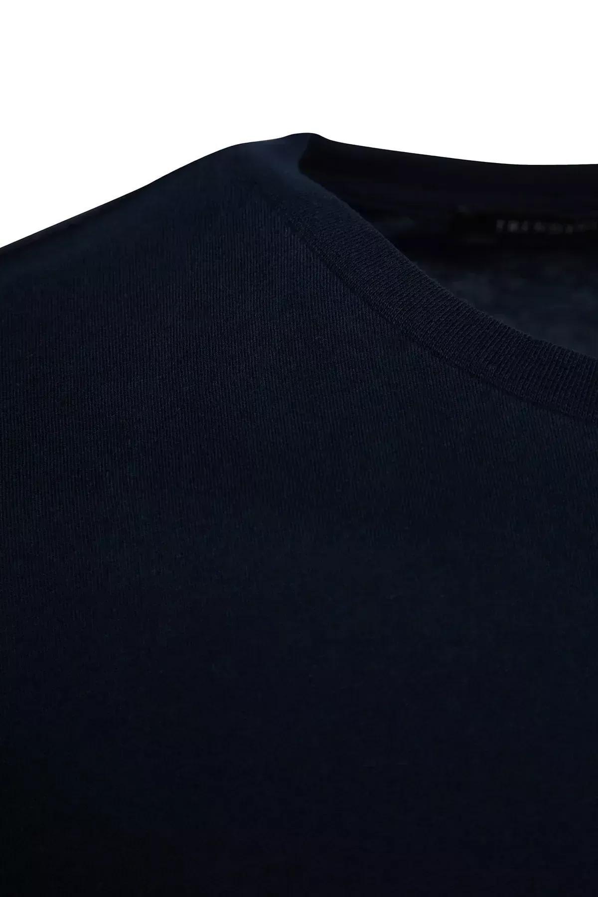 تيشيرت بقصة فضفاضة مزين بطبعة، كحلي, Dark blue, large image number 12