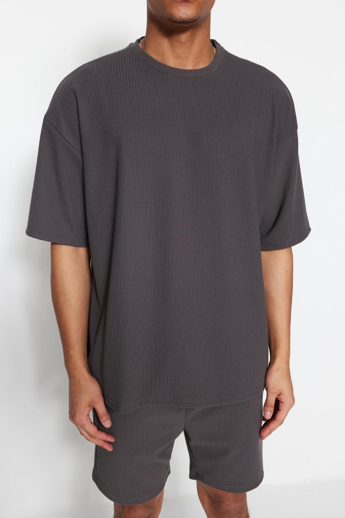Gray Oversize T-Shirt, , large image number 2