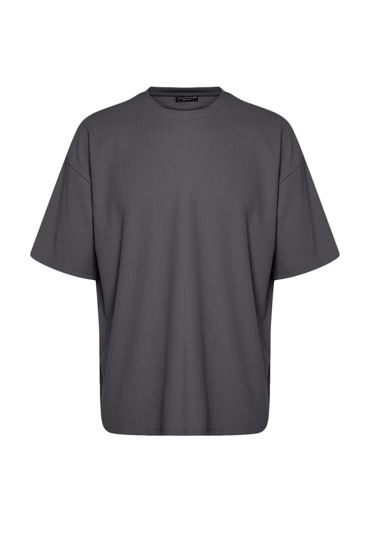 Gray Oversize T-Shirt, , large image number 10