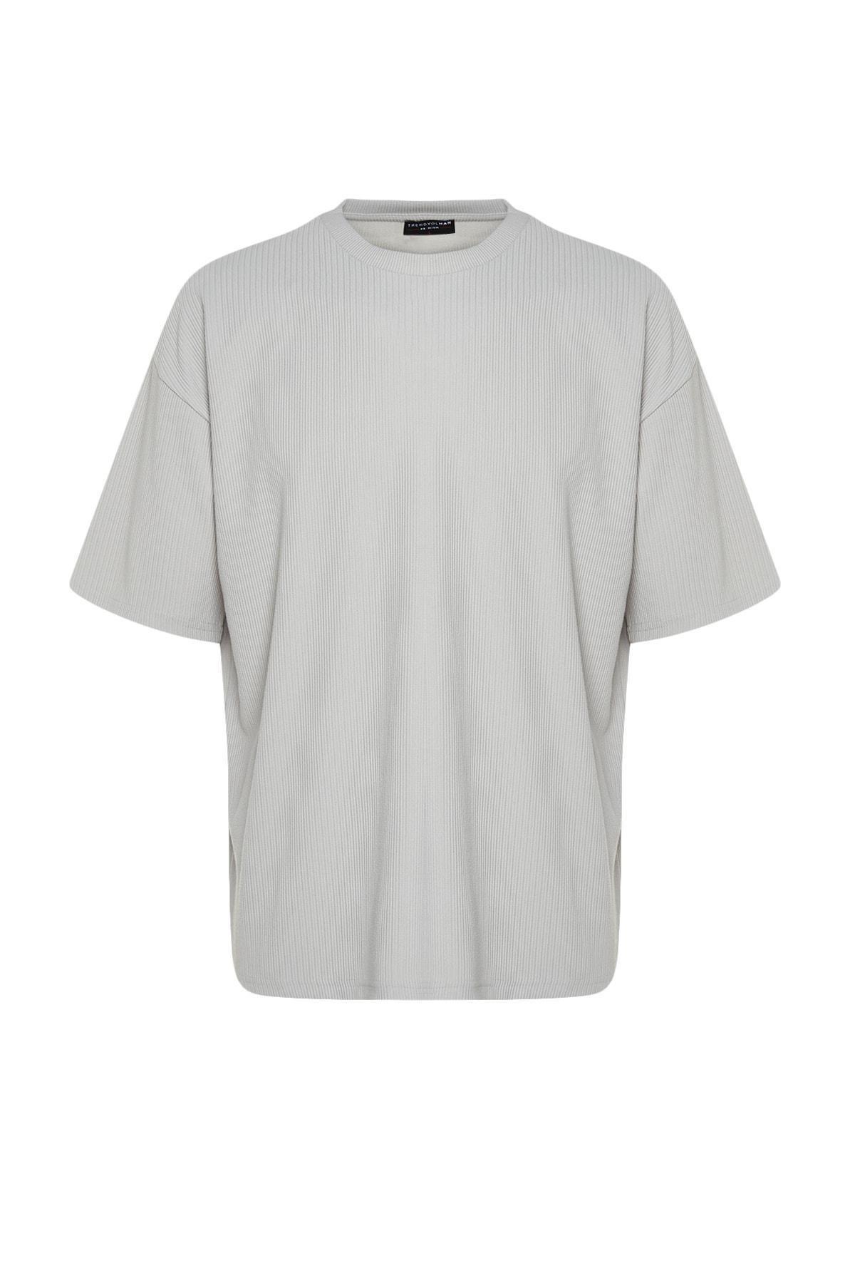 Gray Oversize T-Shirt, , large image number 11