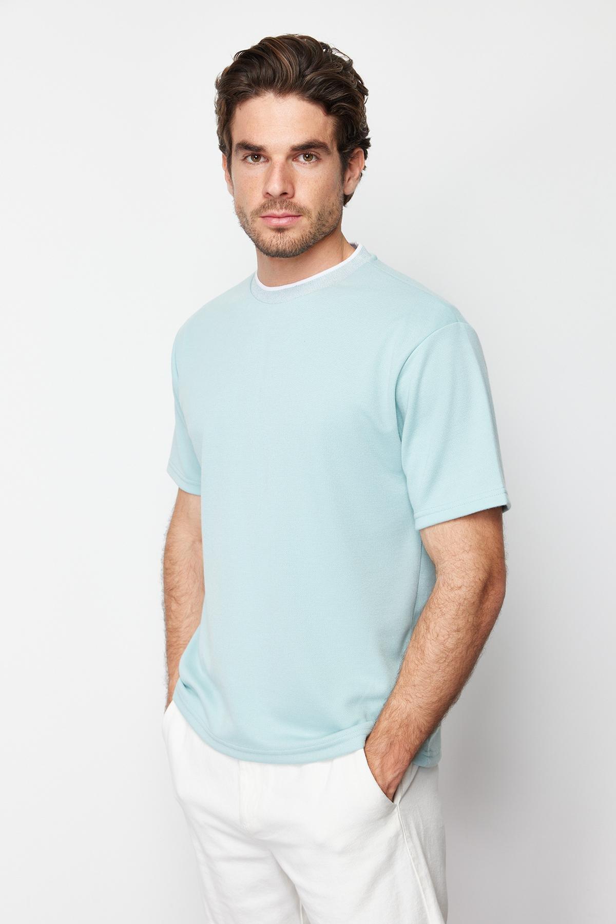 Blue Relaxed Fit T-Shirt, , large image number 1