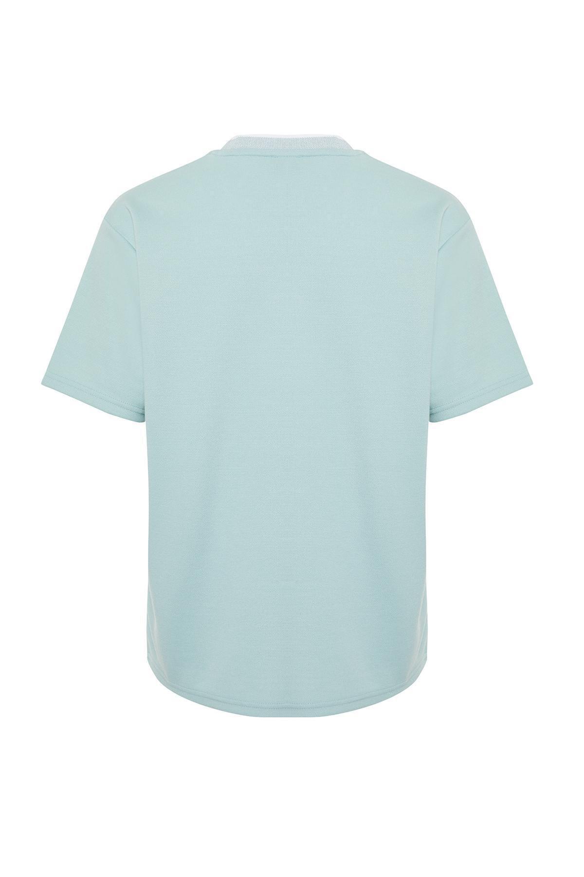 Blue Relaxed Fit T-Shirt, , large image number 5