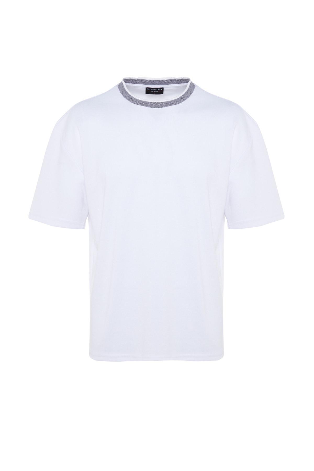 Trendyol - White Relaxed T-Shirt