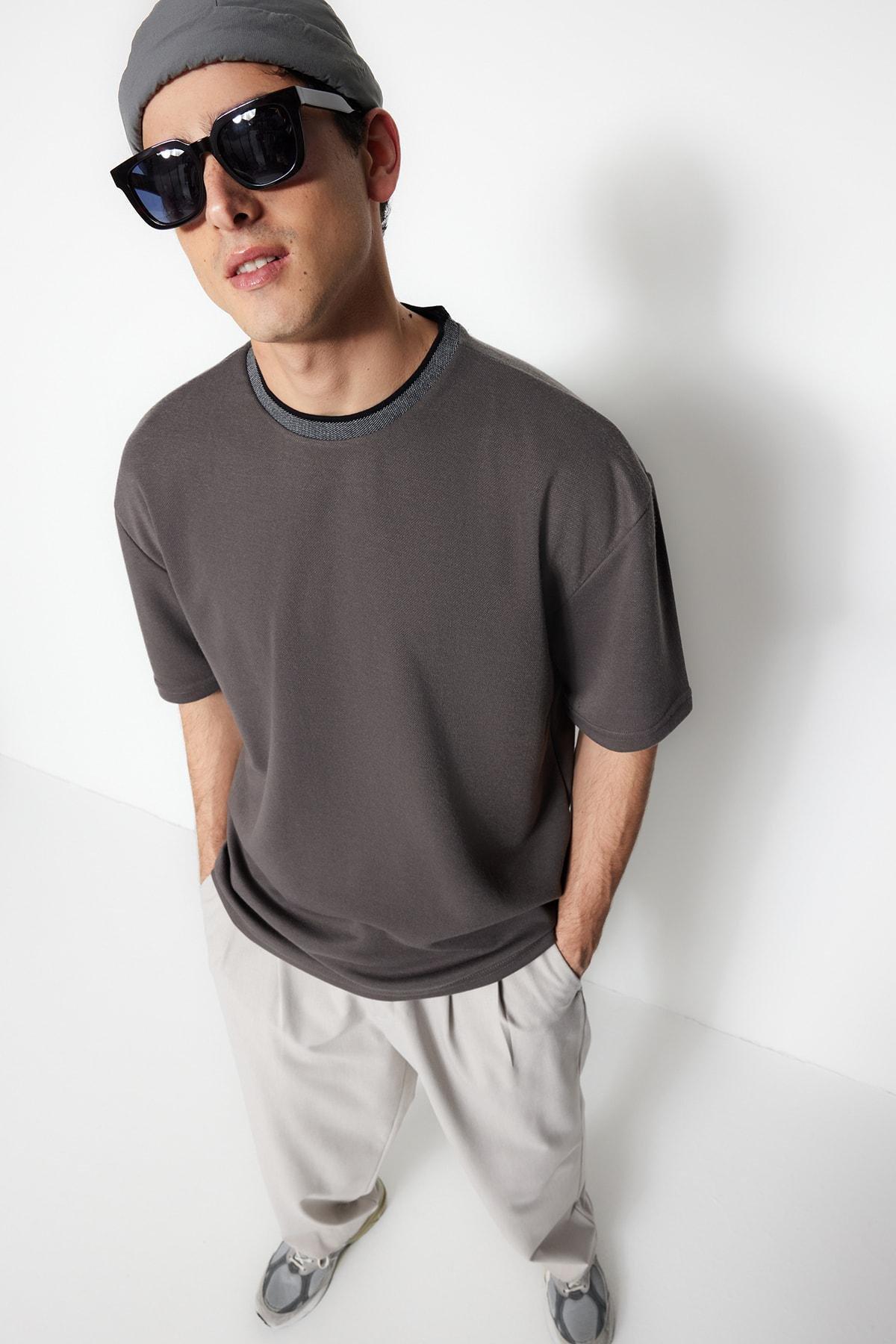 Grey Relaxed T-Shirt, , large image number 2