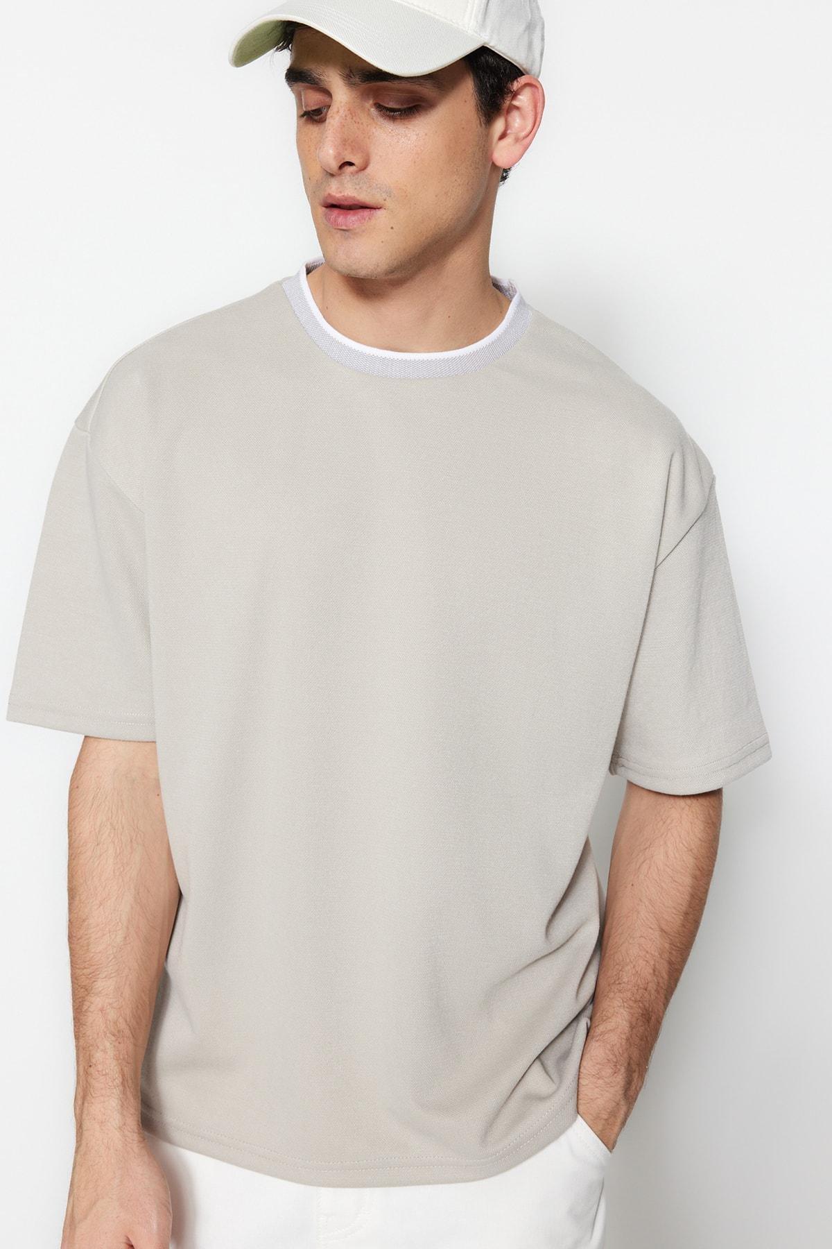Grey Relaxed T-Shirt, , large image number 3