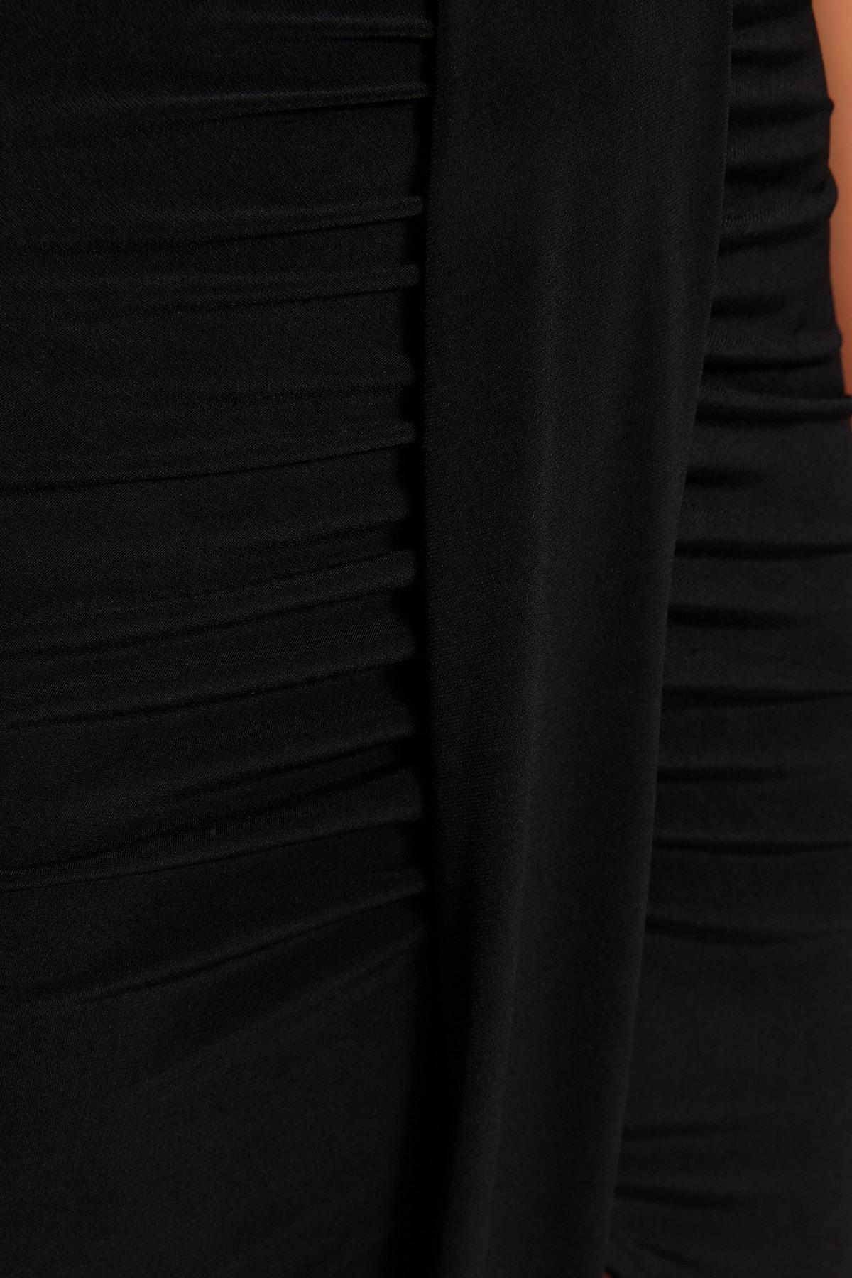 Black Maxi Pencil Skirt, , large image number 4