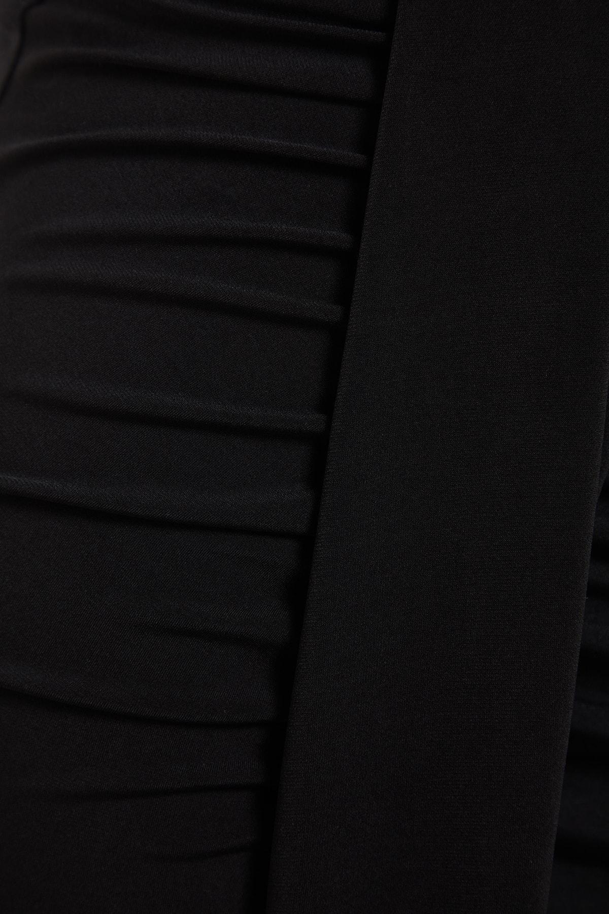 Black Maxi Pencil Skirt, , large image number 6