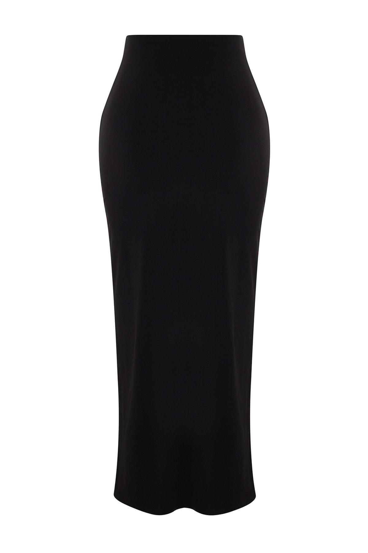Black Maxi Pencil Skirt, , large image number 7