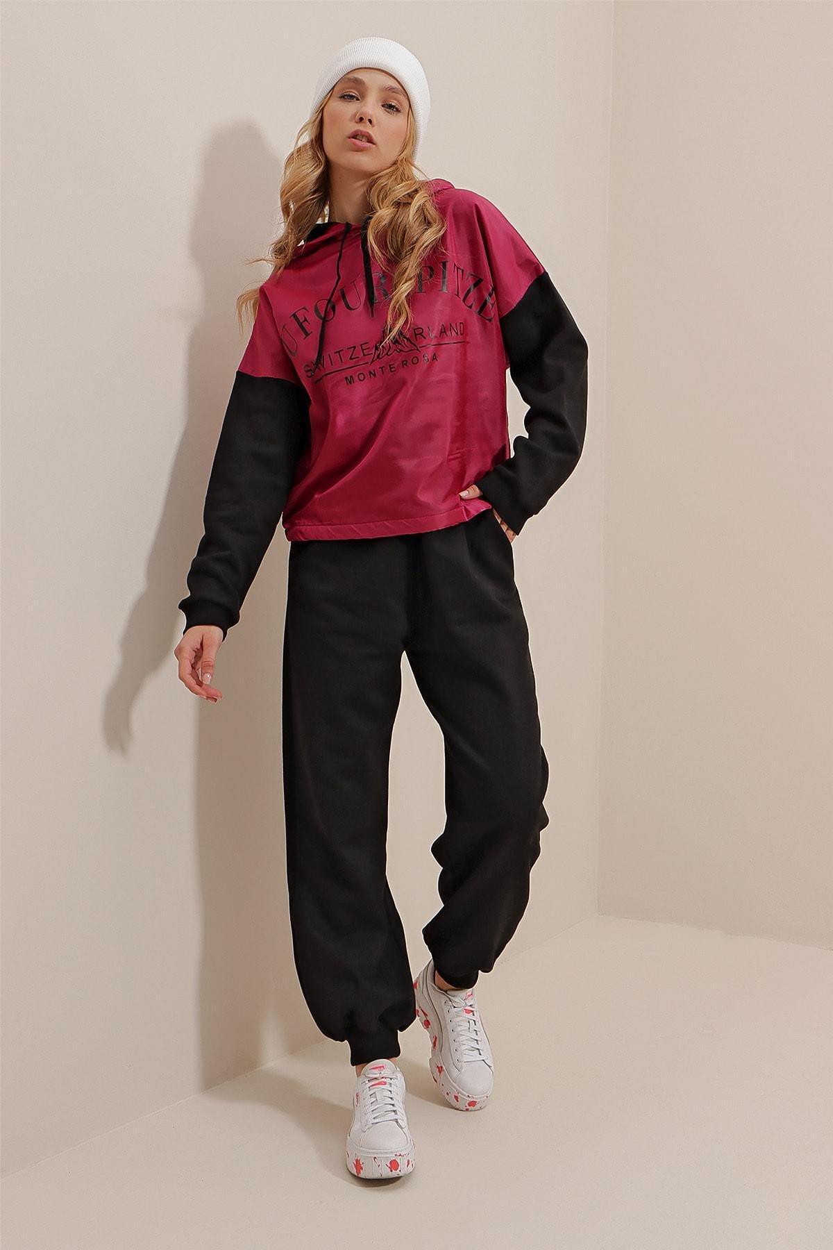 Pink Printed Sweatsuit, , large image number 1