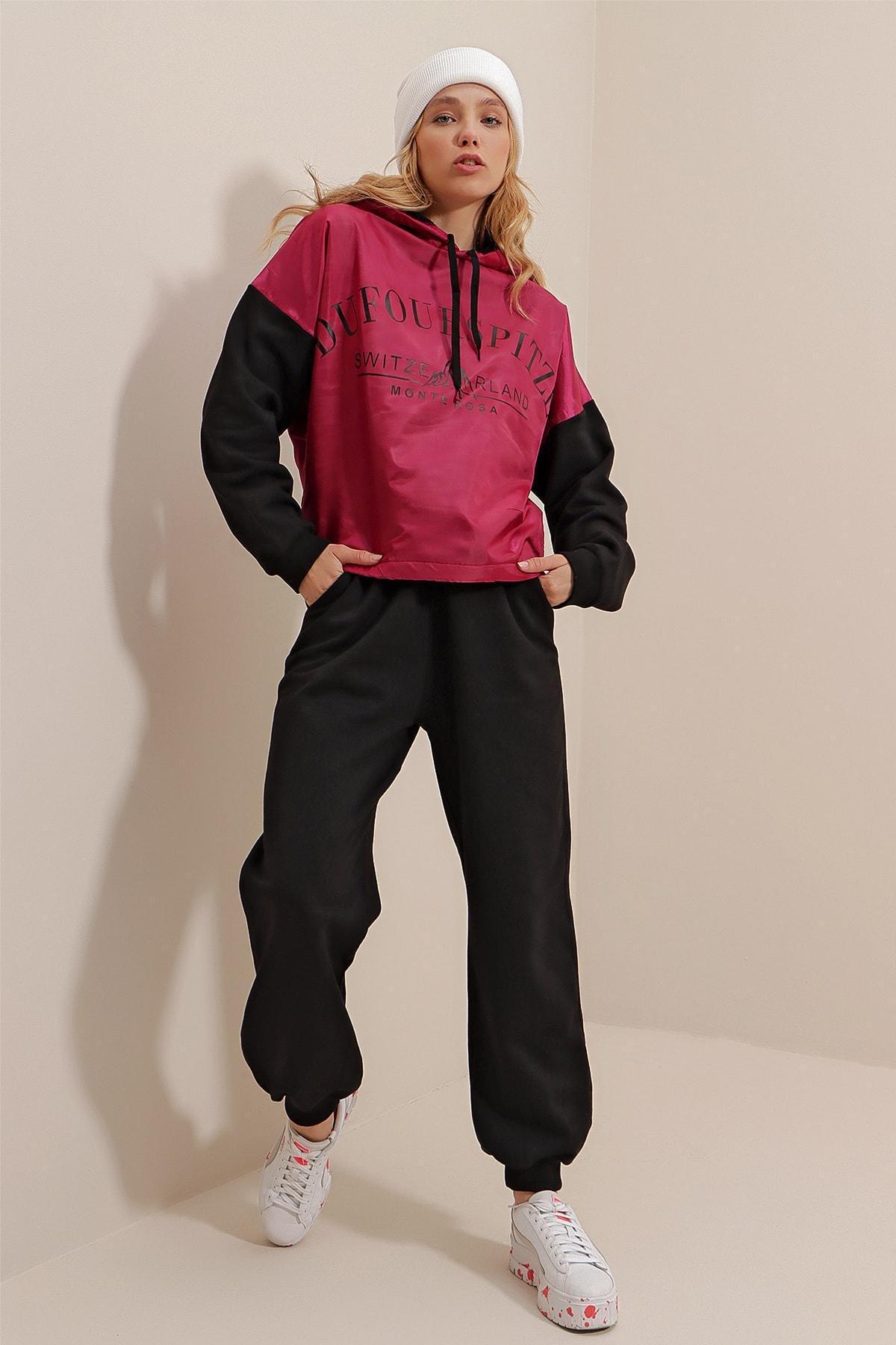 Pink Printed Sweatsuit, , large image number 2