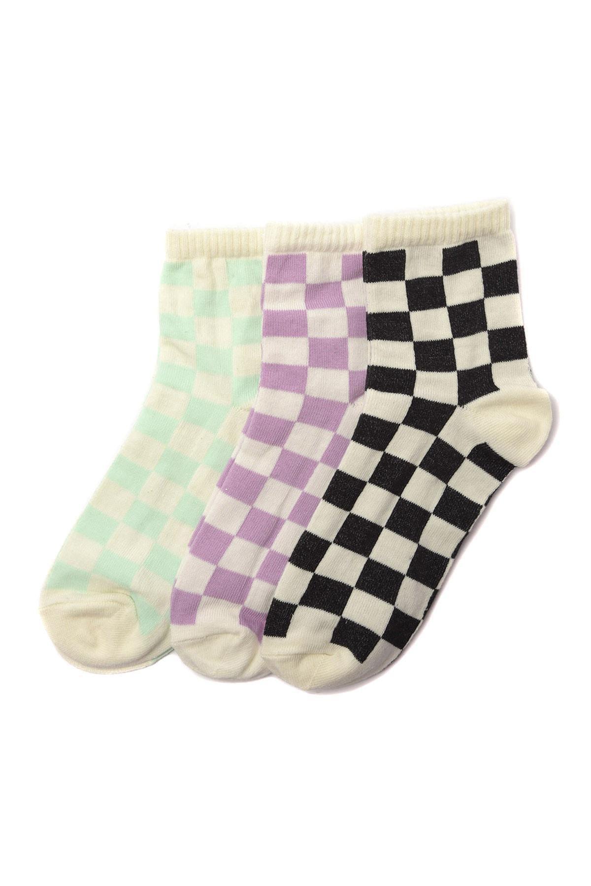 Multicolour Socks, Set Of 3, Multicolor, large image number 0