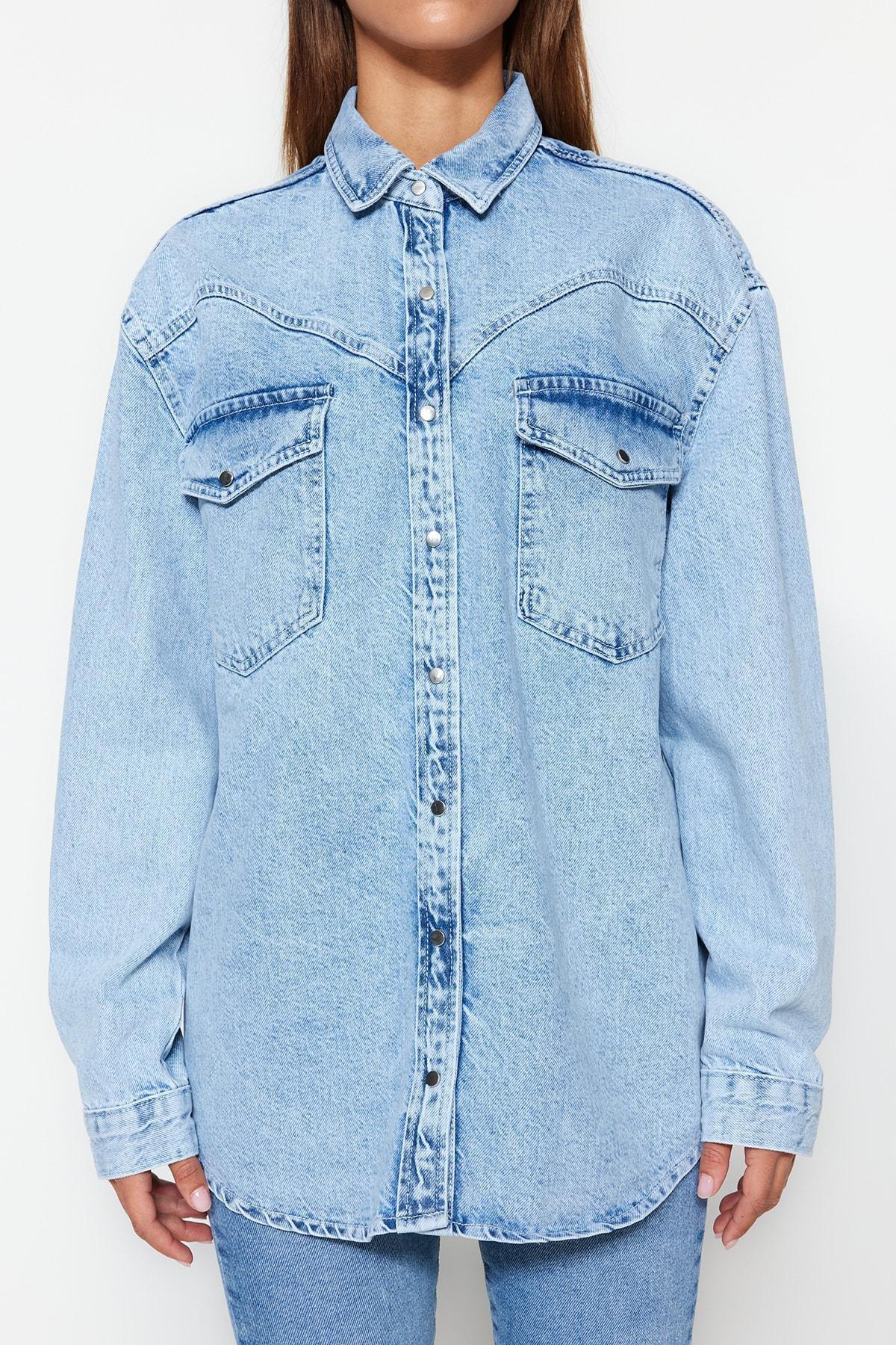 Blue Denim Jacket, , large image number 2