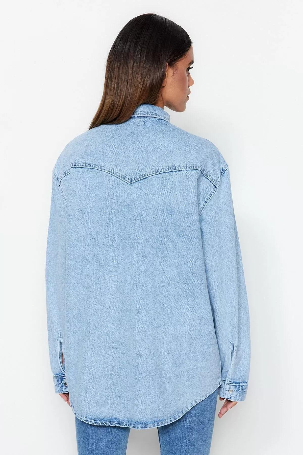 جاكيت دينيم، أزرق, Blue, large image number 5