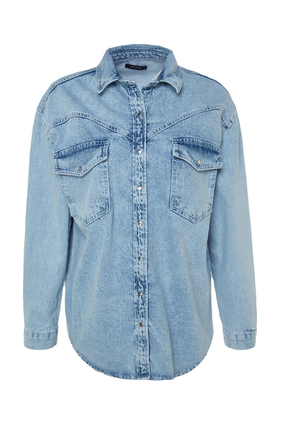 Blue Denim Jacket, , large image number 6