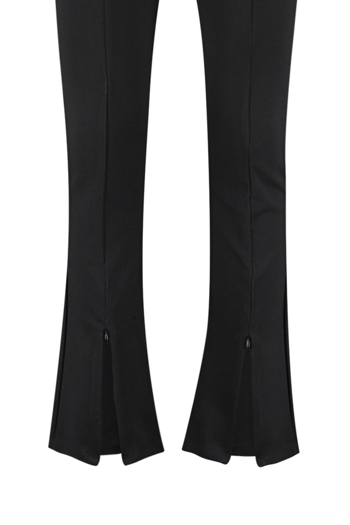 Black Skinny Plus Size Pants, , large image number 6