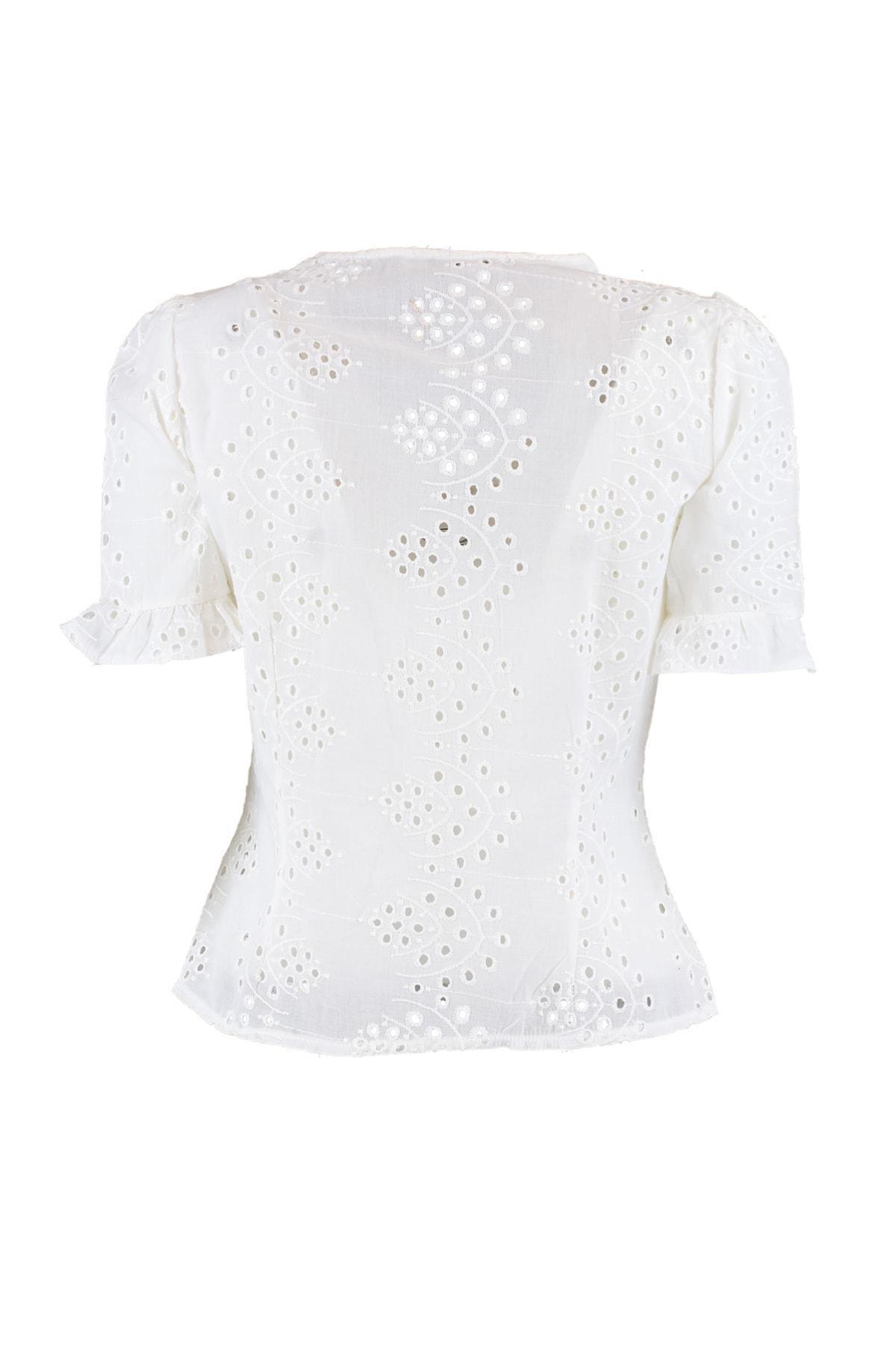 White Regular Blouse, , large image number 7