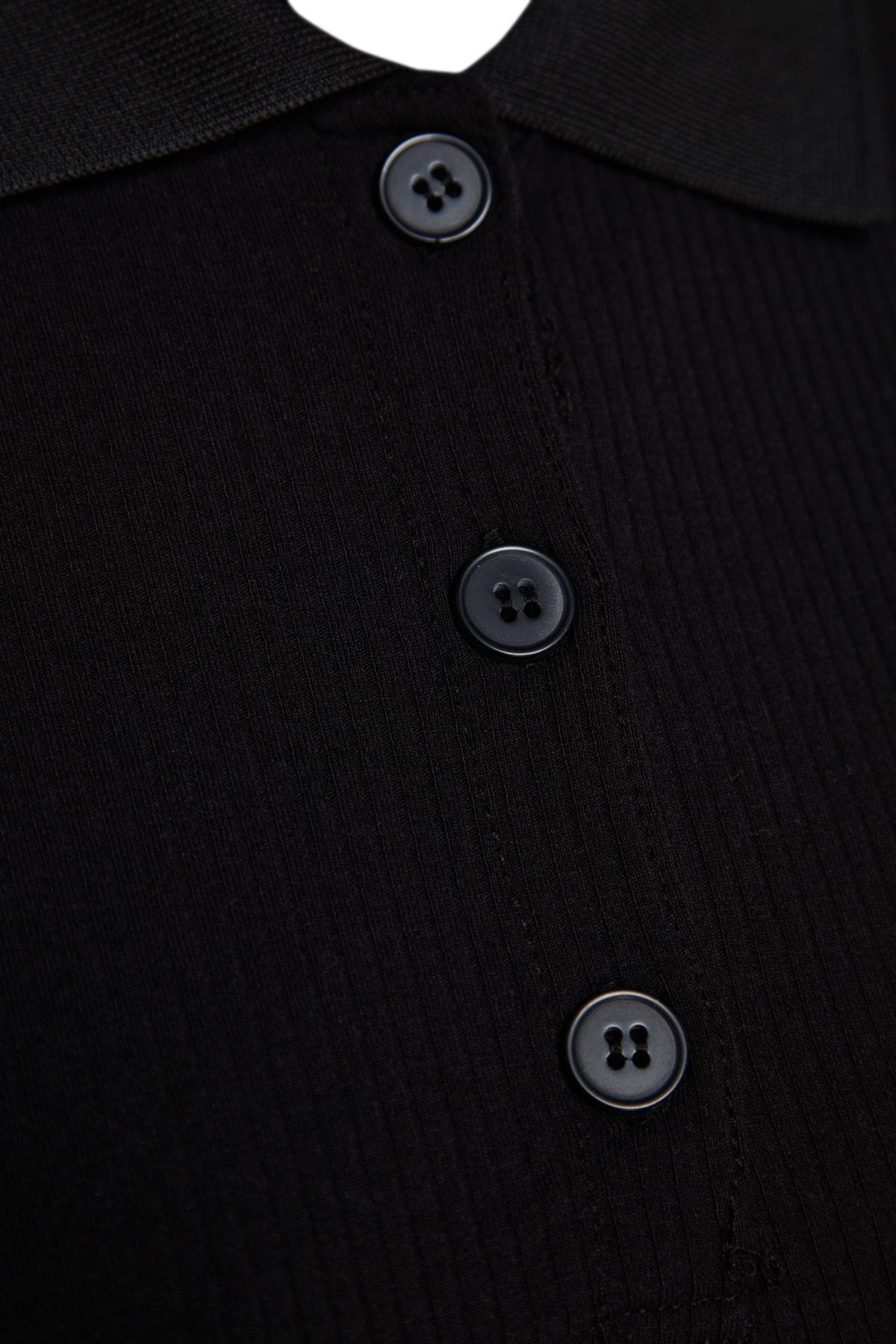 Black Polo Neck Dress, , large image number 7
