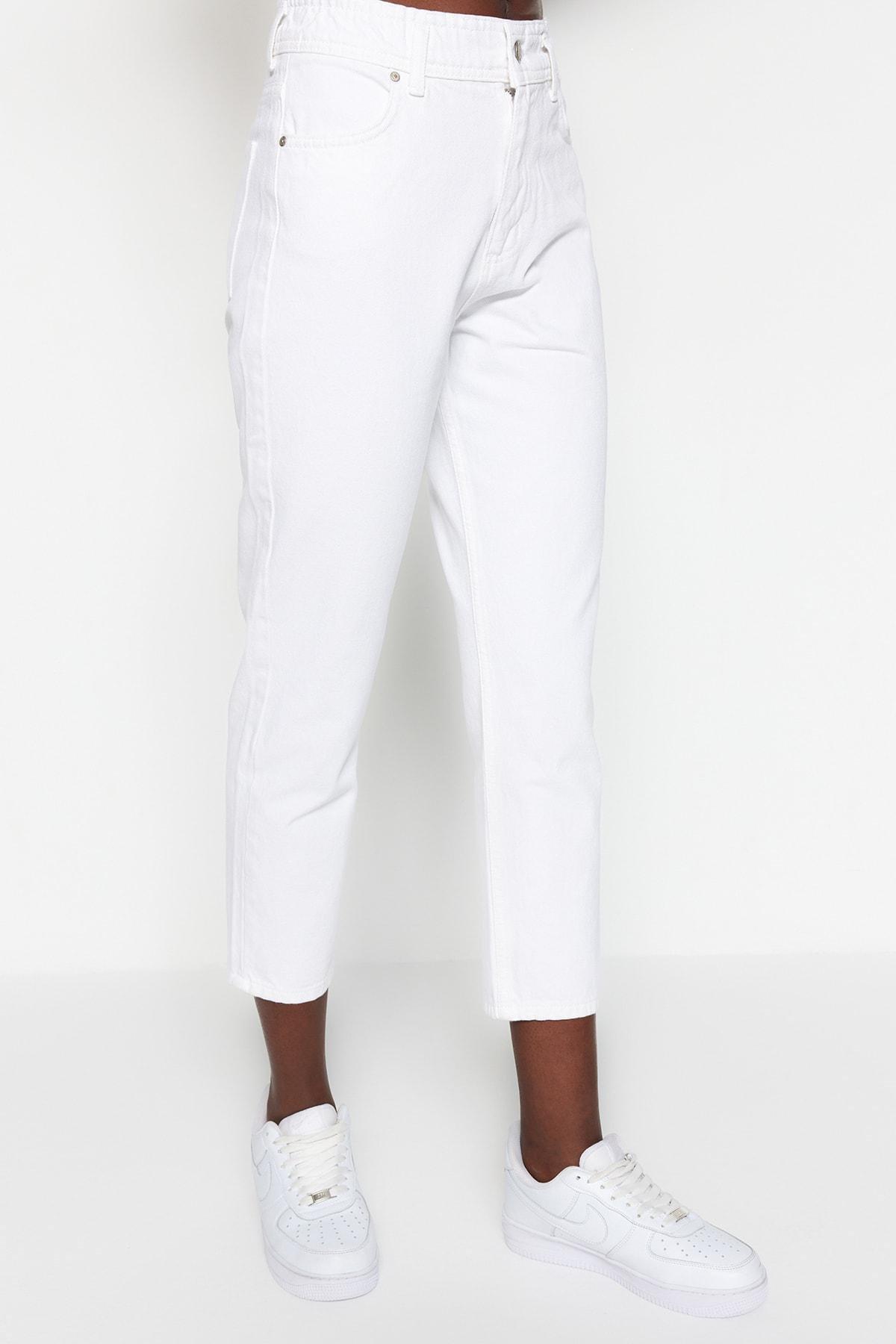 White Mom Jeans, , large image number 4