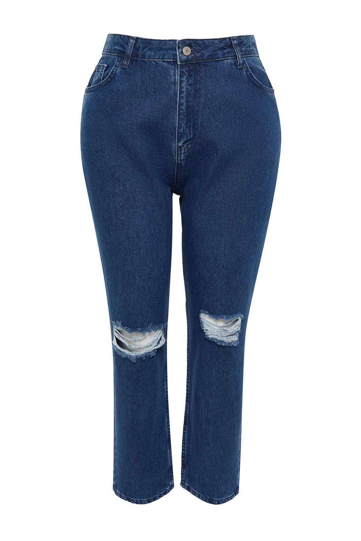 Blue Mom Plus Size Jeans, , large image number 11
