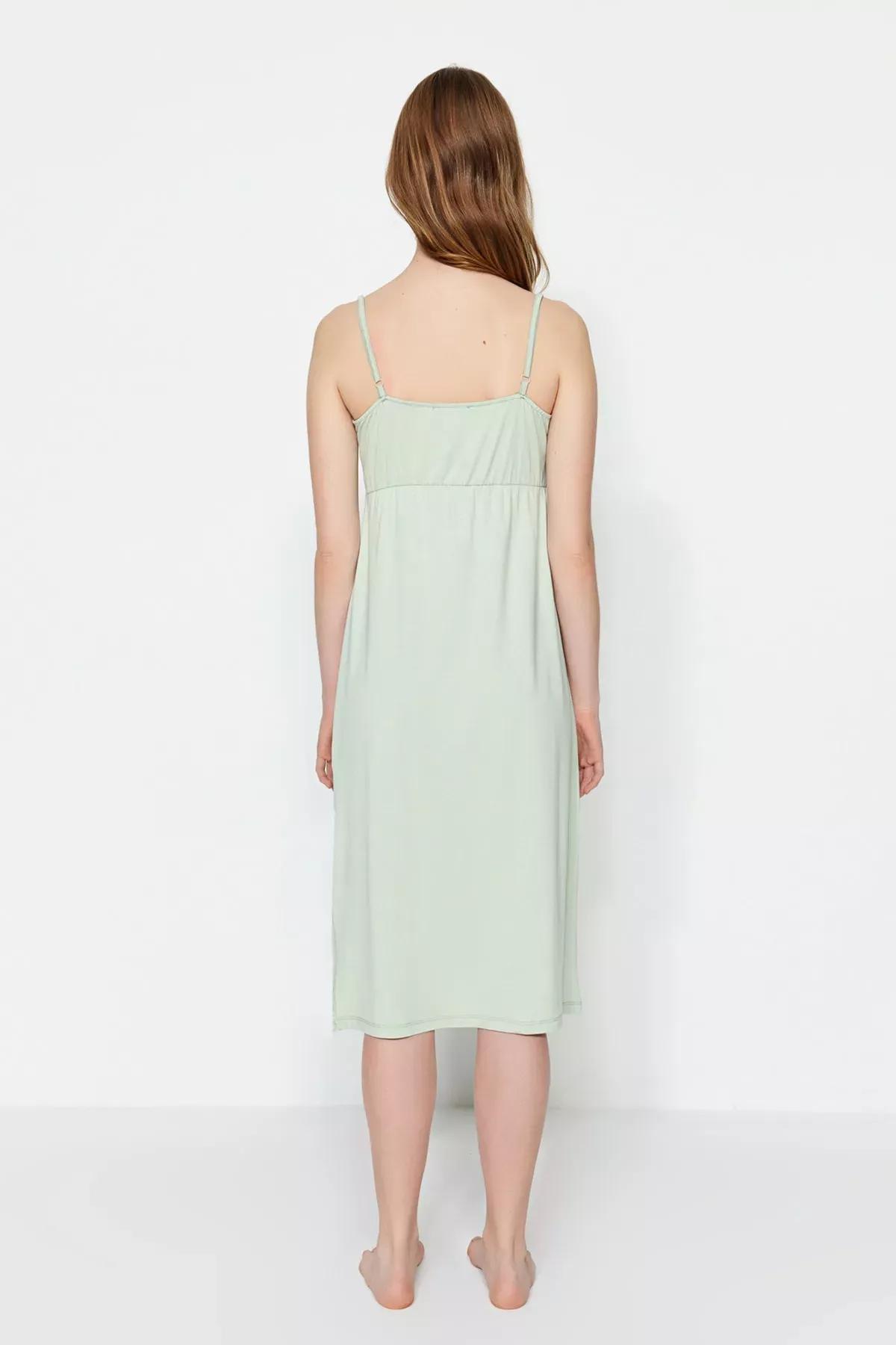 قميص نوم أساسي، أخضر, Green, large image number 6