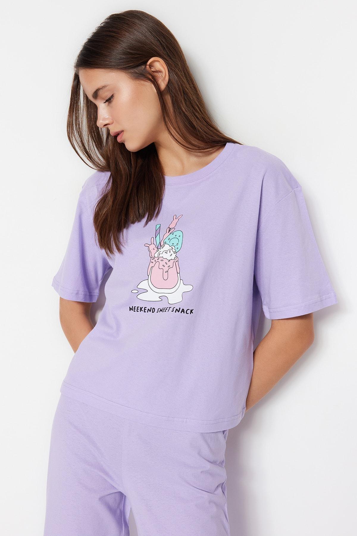 Pink Printed Pyjamas Set, , large image number 1