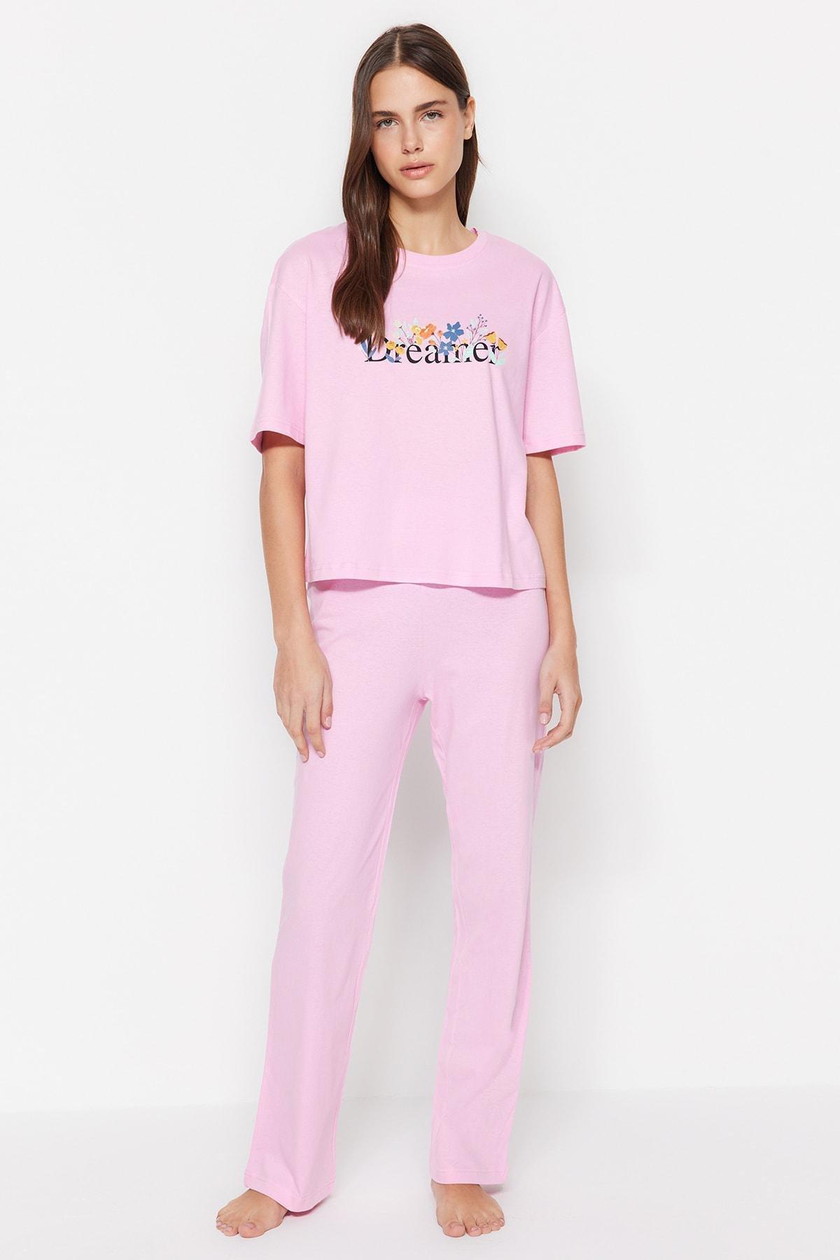 Pink Printed Pyjamas Set, , large image number 2
