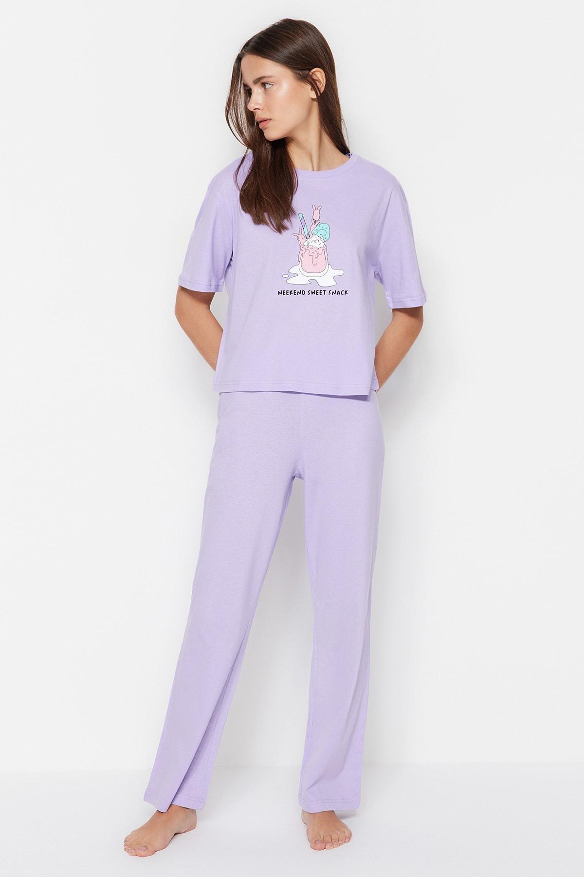 Pink Printed Pyjamas Set, , large image number 3