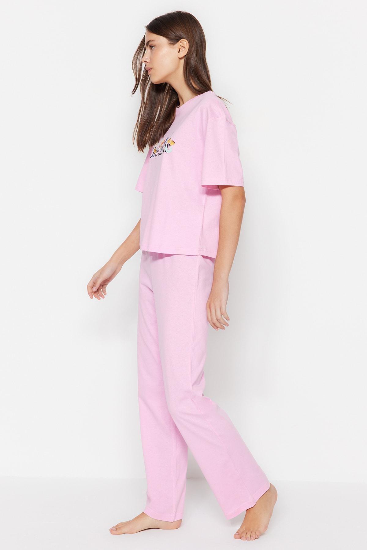 Pink Printed Pyjamas Set, , large image number 4