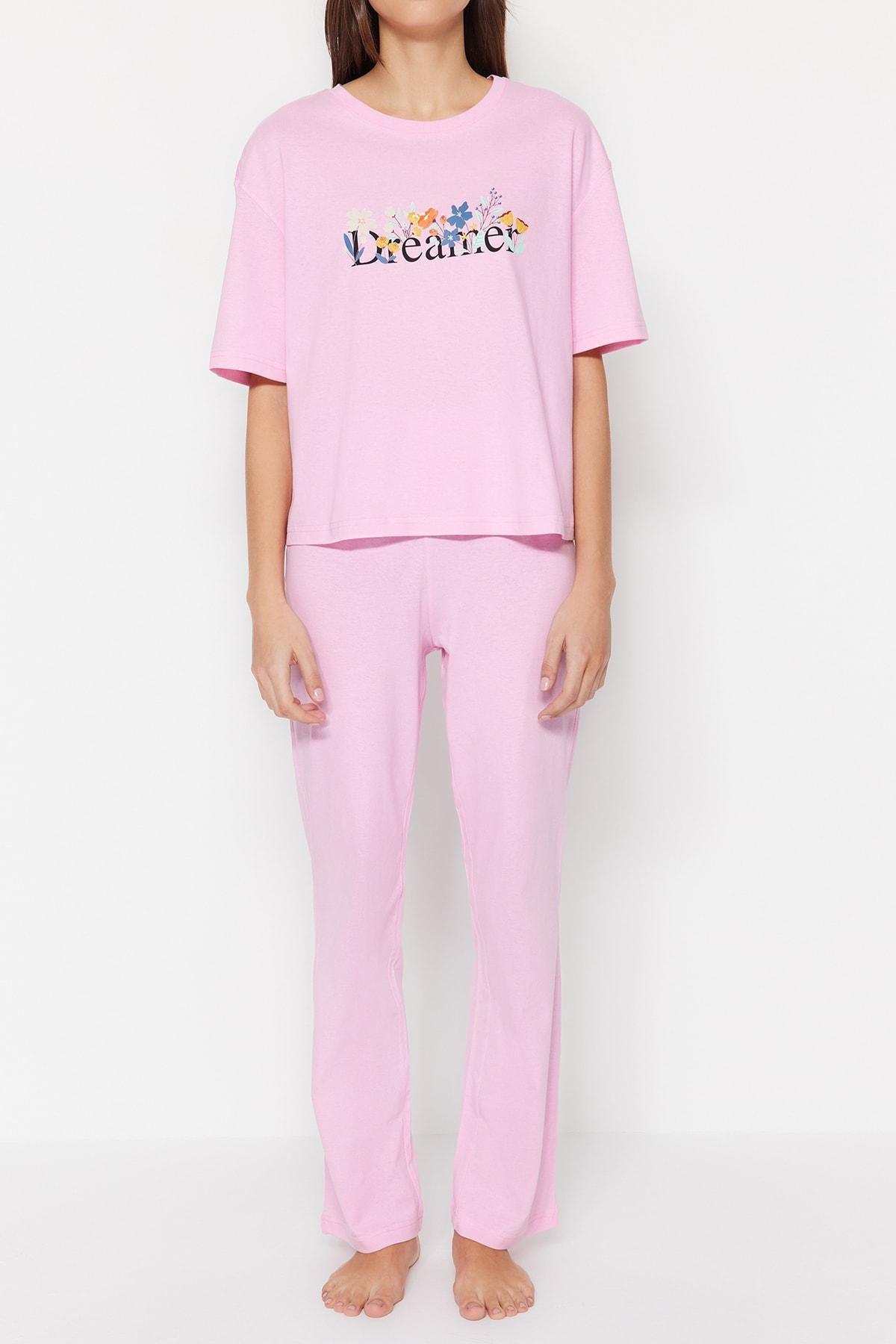 Pink Printed Pyjamas Set, , large image number 8