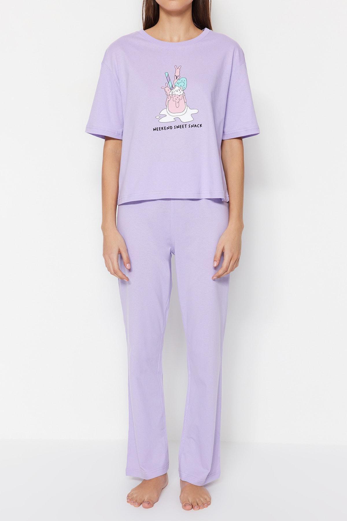 Pink Printed Pyjamas Set, , large image number 9