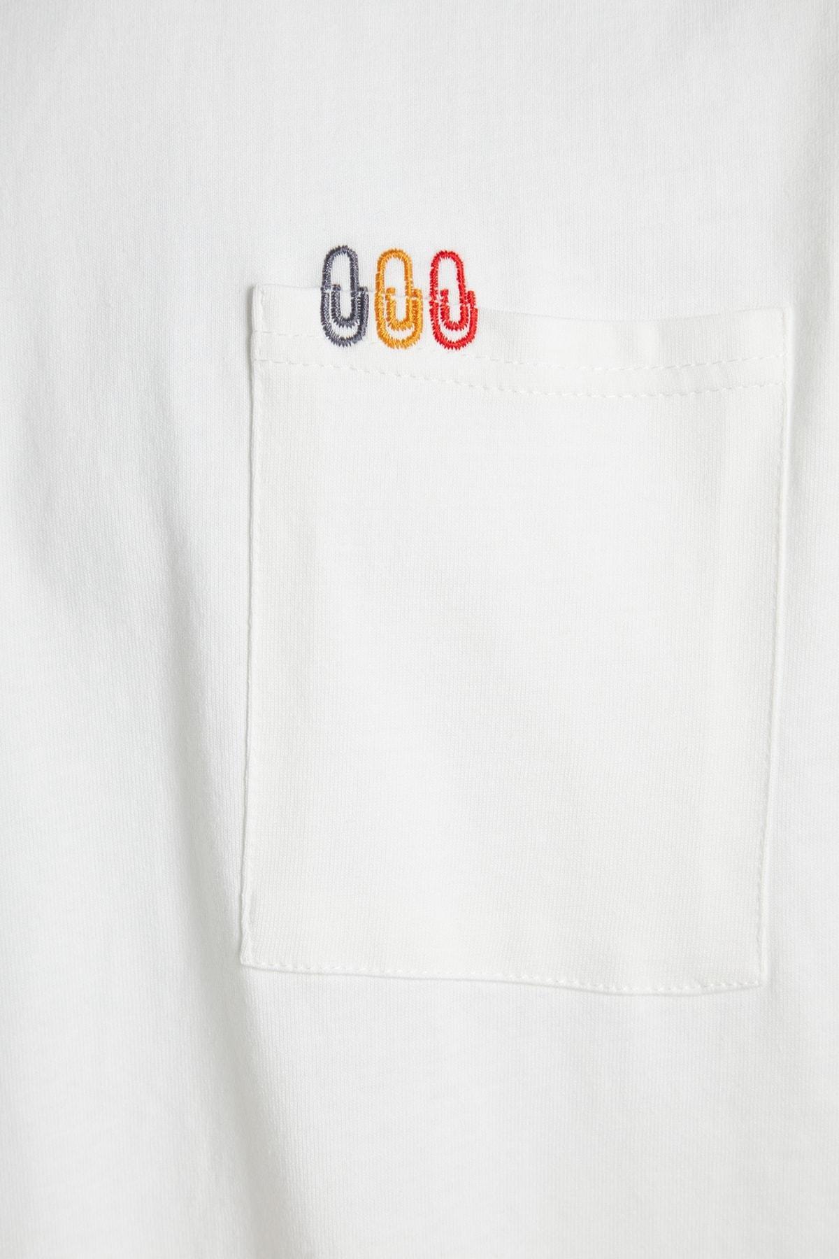 White Printed Oversize T-Shirt, , large image number 6